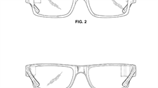 Pohled na koncept nových brýlí zepedu a zezadu.