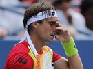 CO JSEM TO...? panlský tenista David Ferrer vypadl ve 3. kole US Open.