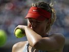 Ruská tenistka Maria arapovová bouje o tvrtfinále US Open s Wozniackou.