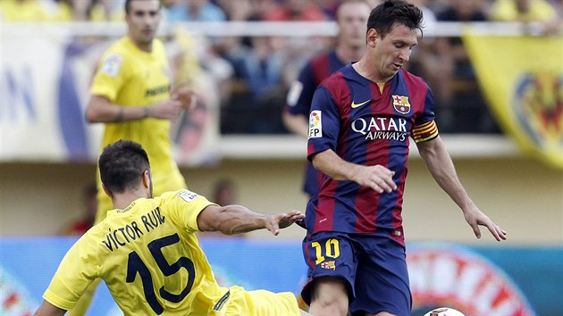 NEPROSADIL SE. Lionel Messi (vpravo) Villarrealu gl nevstelil, Barcelona pesto vyhrla.