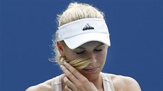 Dánská tenistka Caroline Wozniacká usiluje na US Open o postup do tvrtfinále.