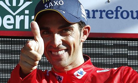 panlský cyklista Alberto Contador vládne prbnému poadí Vuelty.