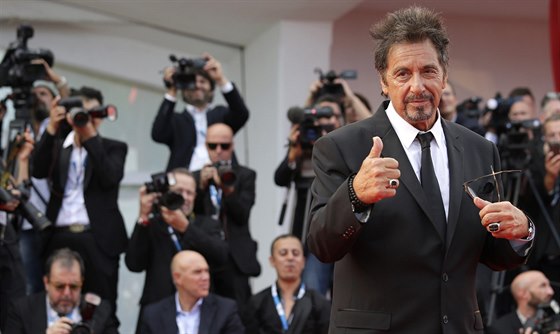 Al Pacino piel na promítání filmu Maglehorn. Pacino je za hlavní roli horkým...