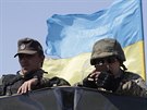 Bojovníci ukrajinského dobrovolnického praporu Azov na pedmstí Mariupolu (4....