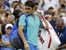 výcarský tenista Roger Federer opoutí US Open po prohraném semifinále.