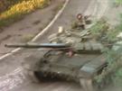 Ruský tank T-72BM na Ukrajin