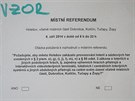 Referendum o zákazu hazardu v Holeov (6. záí 2014).