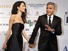 George Clooney a jeho ena Amal