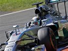 Lewis Hamilton ze stáje Mercedes ovládl kvalifikaci na Velkou cenu Itálie...