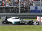 Nico Rosberg na okruhu v Monze