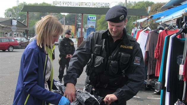 Policist kontrolovali stnkae na trnici Lipov dvr v Ai na Chebsku.