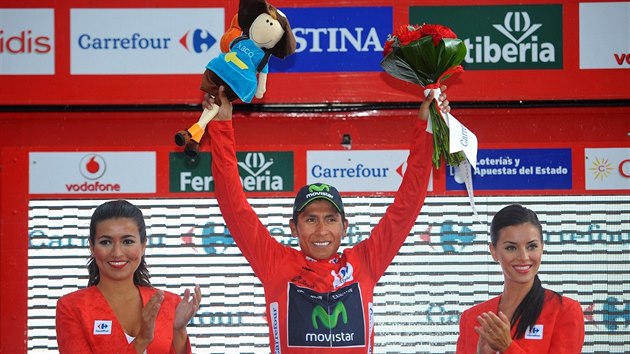 Nairo Quintana oblékl na Vuelt ervený dres