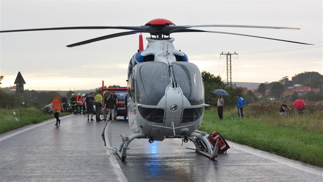 Vn dopravn nehoda na tahu Brno - Uhersk Hradit (31. srpna 2014).