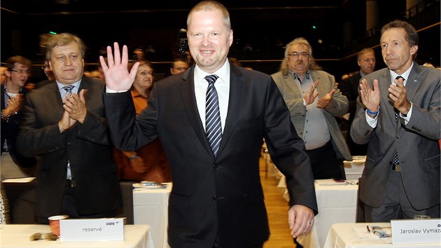 Petr Fiala na kongresu ODS (5. 9. 2014).