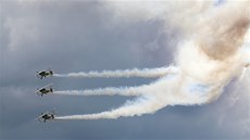 Letecký den v Chebu. Formace Bavarian Bücker.