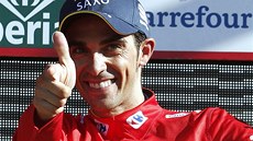 Španělský cyklista Alberto Contador vládne průběžnému pořadí Vuelty.