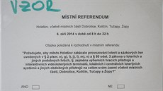Referendum o zákazu hazardu v Holeov (6. záí 2014).