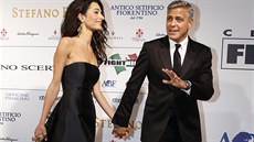 George Clooney a jeho ena Amal