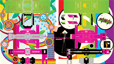 Barevn�j�í verze mikroskopu m��e usnadnit skládání.