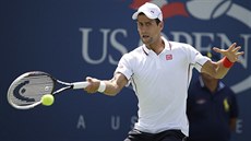 Novak Djokovi bhem semifinále US Open