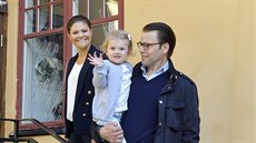 védská korunní princezna Victoria, princezna Estelle a princ Daniel na cest...