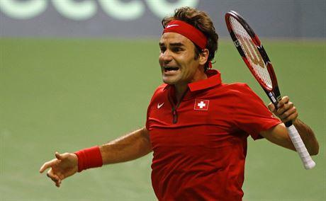 JSME TAM. Roger Federer získal rozhodující bod a výcarsko jde do finále Davis...