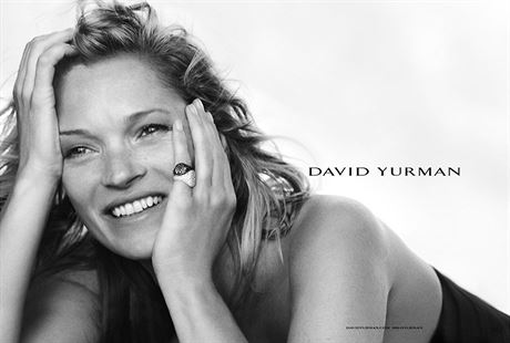 Topmodelka Kate Moss v podzimn kampani Davida Yurmana