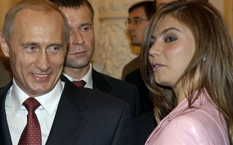 Ruský prezident Vladimir Putin a bývalá olympijská vítzka v moderní gymnastice...