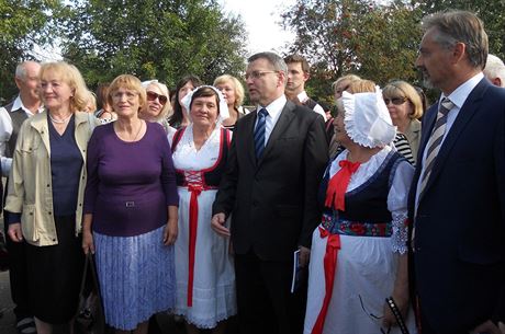 etí krajané v ytomyru pivítali ministra zahranií Lubomíra Zaorálka, jeho...