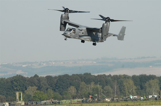 Americký konvertoplán CV-22B Osprey na Dnech NATO v Ostrav