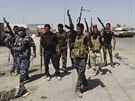 Irátí vojáci za pomoci místních kmen útoí na pozice Islámského státu v...
