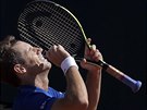 Francouzský tenista Richard Gasquet se raduje z vítzství nad Berdychem v...