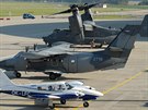 Americk konvertopln CV-22B Osprey na Dnech NATO v Ostrav