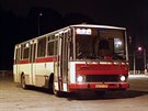 Úpln první praská Karosa B731 ev. . 3201 v Hluboepích 3. 8. 1987