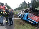 Nehoda autobusu u Plané nad Lunicí. (10. záí)