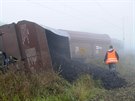 Nákladní vlak pln naloený uhlím vykolejil u Pevýova na Královéhradecku....