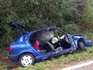 V Uh��n�v�i do�lo ve �tvrtek nad r�nem k tragick� nehod�, �ena narazila s...