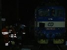 U elezniní stanice Praha - Vyehrad se ve stedu po desáté hodin veer...