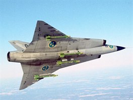 Letoun Saab 35C Draken