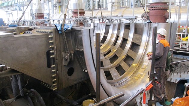 Mont rozvdcch kol turbny