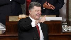 Ukrajinský prezident Petro Poroenko v americkém Kongresu (18. záí 2014)