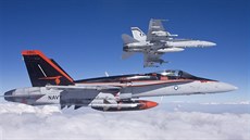 Letouny F/A-18 Hornet úderné letky amerického námonictva VFA-94 "Mighty...