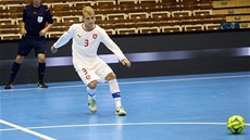 Radim Záruba v utkání eské futsalové reprezentace. 