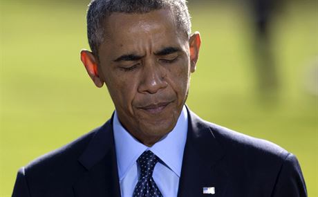 Americký prezident Barack Obama bhem svého projevu k útokm na Islámský stát v...