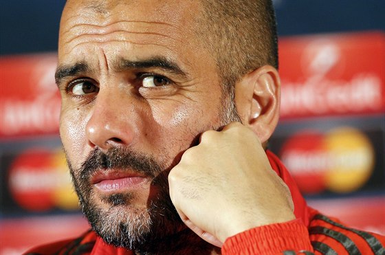 Trenér Pep Guardiola z Bayernu Mnichov