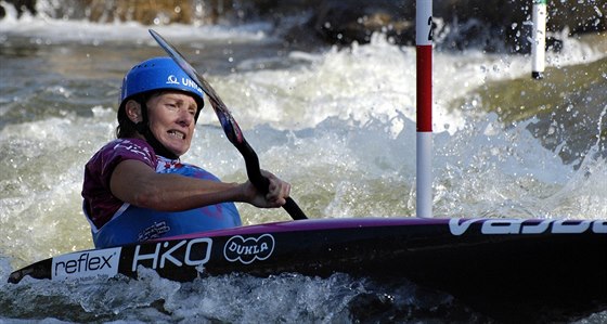 tpánka Hilgertová na mistrovtsví svta v Deep Creeku.