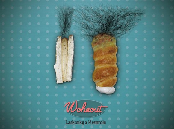Obal desky Laskonky a kremrole od kapely Wohnout.