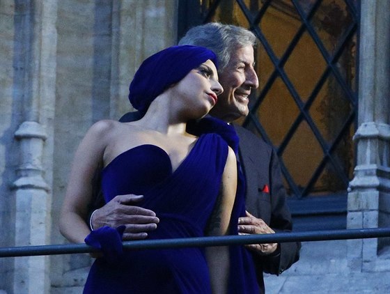 Lady Gaga a Tony Bennett (Brusel, 22. záí 2014)