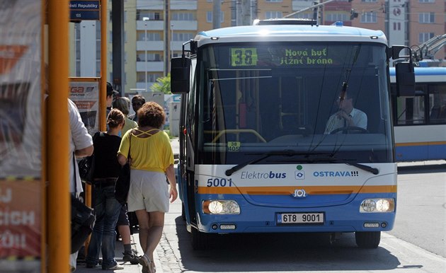 Autobus MHD Ostrava.