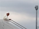 Pape pijídí do Albánie. (21. záí 2014) 